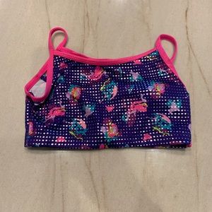 Girls athletic bra top